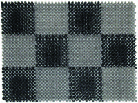 Коврик-травка 42х56 см черно-серая SUNSTEP™(71-003)