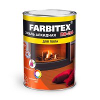 Эмаль ПФ-266 для пола желто-коричневая FARBITEX 0,8 кг