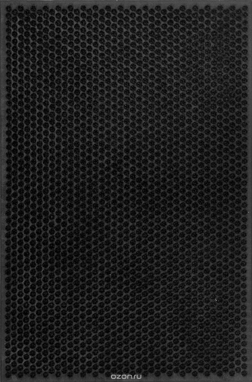 Коврик резиновый 40х60 см  ТРАВКА чёрный SUNSTEP™ (38-035)