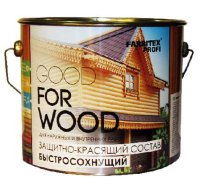Защитно-красящий состав для древесины быстросохнущий белый FARBITEX ПРОФИ GOOD FOR WOOD 3 л