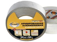 Алюминиевая лента армированная 50мм* 50м AVIORA клейкая(302-047)