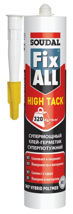 Клей-герметик гибридный SOUDAL Fix All High Tack белый 12*290 мл 119129