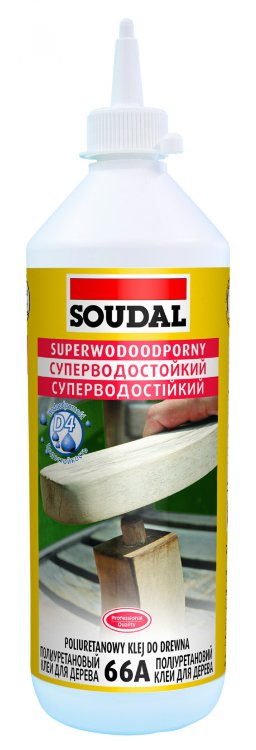 Клей полиуретановый для дерева водостойкий Soudal 66А 250 г